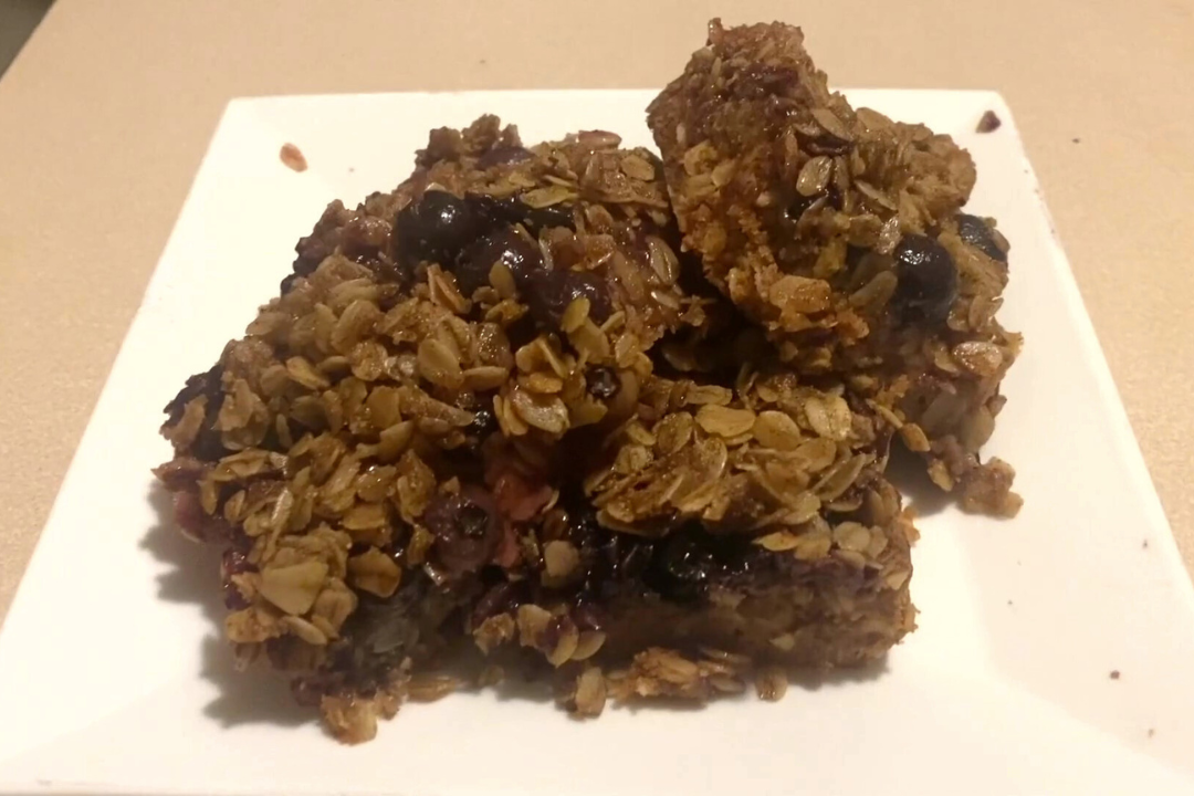 Blueberry Oat Crumble Bars